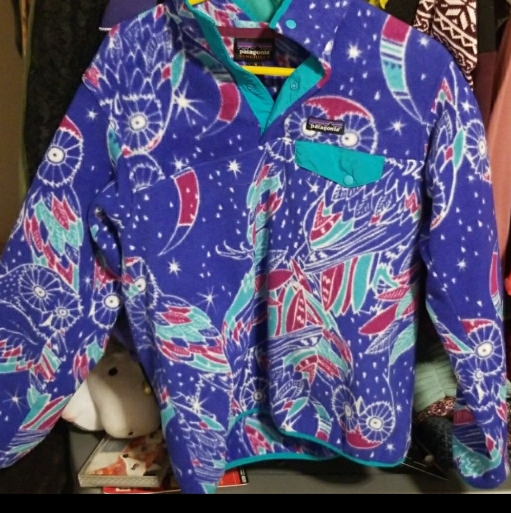 Lightly worn synchilla fleece
